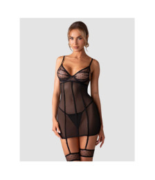 Nuites nuisette et string - Noirs